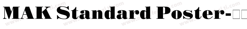 MAK Standard Poster字体转换
